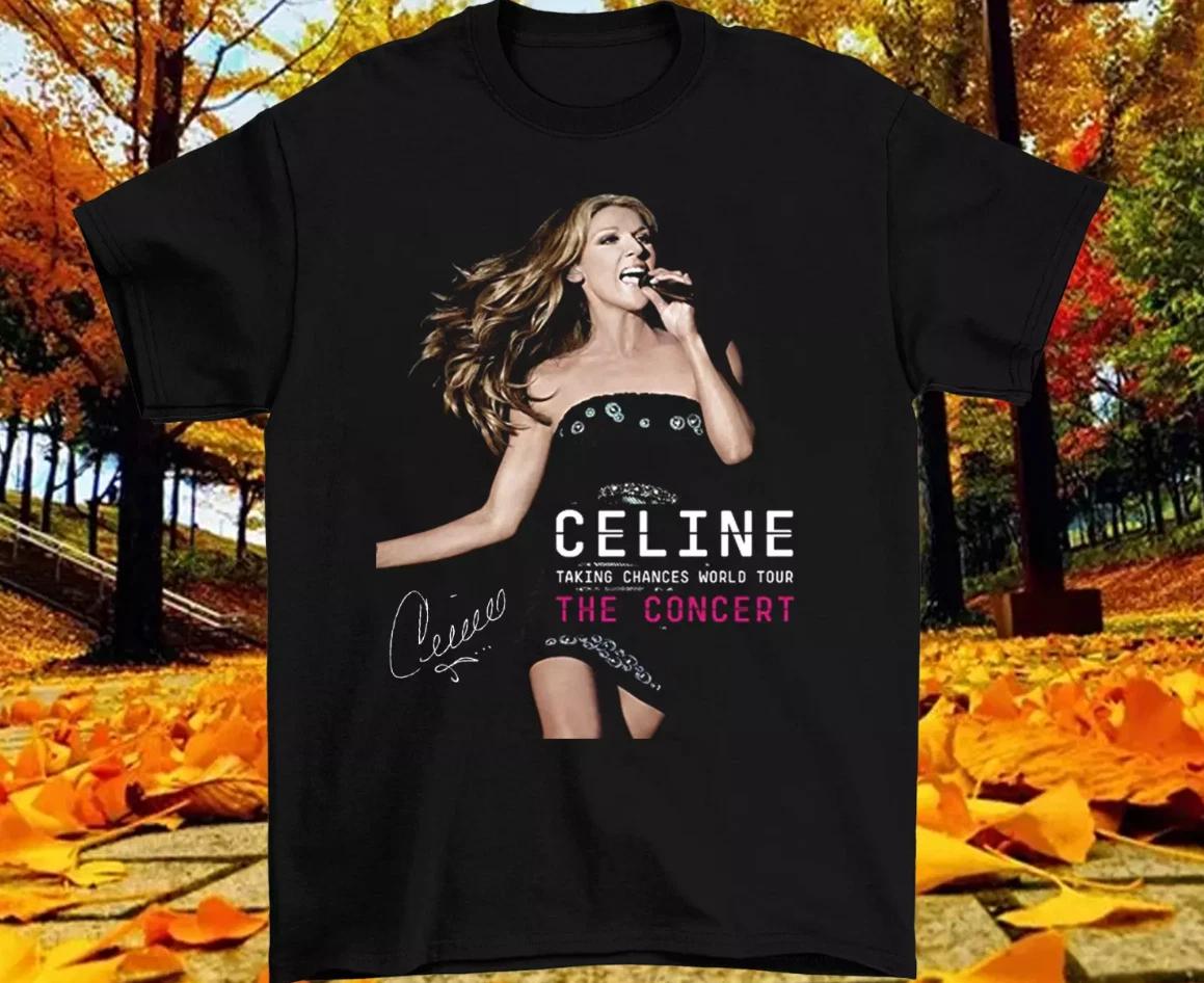 Celine Dion The Concert Taking Chances World Tour Unisex T-shirt M