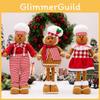 Charming Gingerbread Man Figurine With Chef Hat And Expandable Design For Christmas Cheer