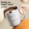 304 Stainless Steel Coffee Mug with Lid Double-Wall Travel Cup Spill-Proof & Leakproof Elegant Coffee Cup