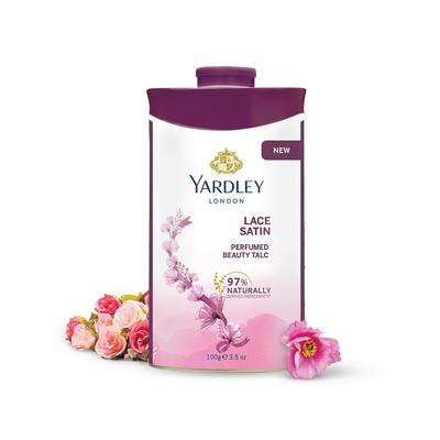 Poudre de talc parfumée Lace Satin 100g Poudre pour le corps douce et parfumée de luxe pour les soins quotidiens de la peau