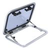 17 X 25in Boat Porthole Window Push Out Tempered Glass Aluminum Alloy Frame Waterproof 90 Deg Opening for RV Yacht