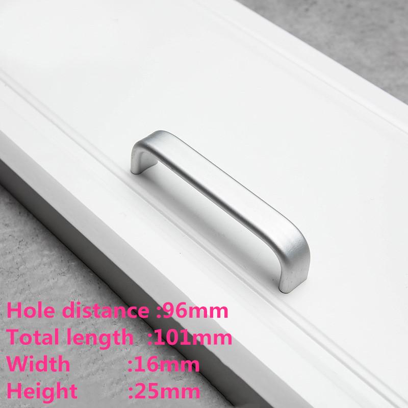 European Oxidation Matte Cabinet Handles Aluminum Alloy Door Knobs  Holder Case Box Puller Kitchen Cabinet Pulls Drawer Pulls
