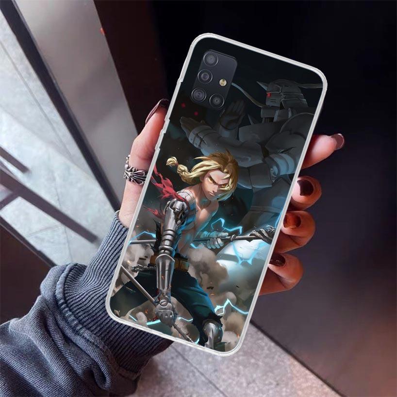 F-Fullmetal Alchemist Anime Phone Case For Samsung Galaxy A12 A52S A42 A32 A22 A51 A50 Note 20 Ultra 10 S10 Plus A71 A70 A31 A30