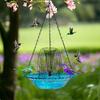Solar-Kaskaden-Vogelbad-Brunnen Solarbetriebener Brunnen Hängendes Vogelbad Außen-Vogelbad Zieht Wildvögel an für Garten Hinterhof Dekoration