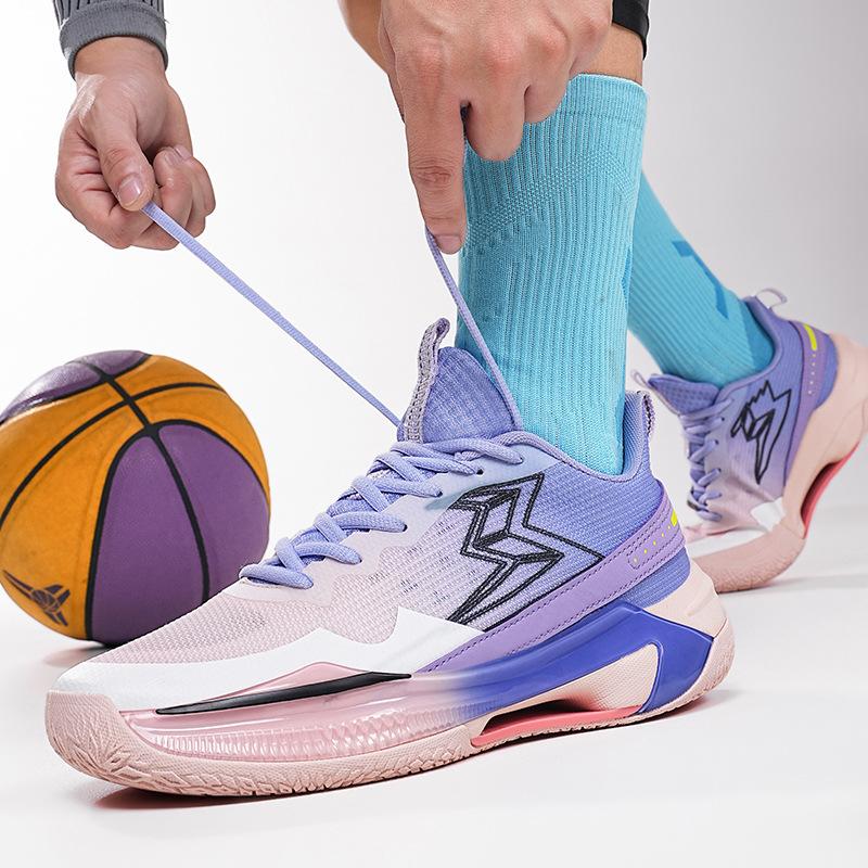 Blitz Basketball Shoes Men's Friction Shoes Guard Actual Combat Youth Sneakers Genuine Women's Low-top Children's Sneakers