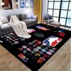 NBA Pattern Rug, Indoor/Outdoor Mat, for Picnic, Gameroom, Bedroom, Office, Living Room, Home Decor Carpet, Birthday Gift