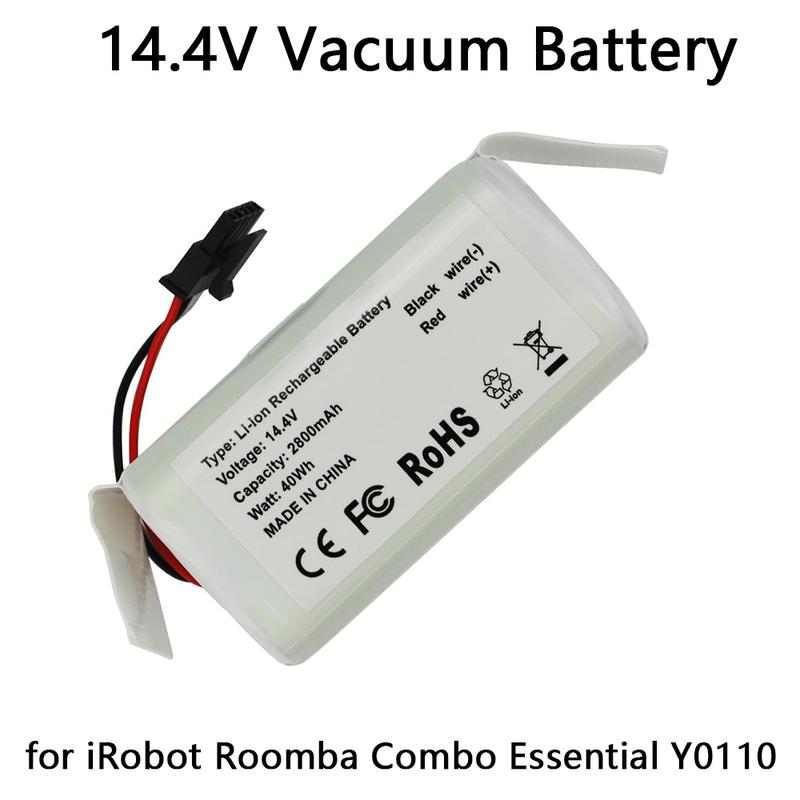 14.4V 2800mAh Replacement Battery for iRobot Roomba Combo Essential Y0110 Y011020 Y0140 Y011040 Y014020 Q011 Q0120 ABL-G