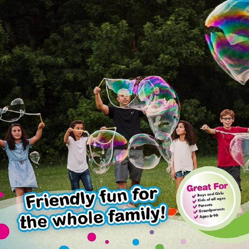 Bubble Show Performance Props Double Pole Bubble Rope Scalable Bubble Stick Bubble Circle Performance Props Outdoor Party Toys A