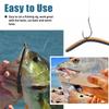 Fishing Hooks 50Pcs Fishing Jigging Hook Carp Eye Worm Barbed Inline Hooks Saltwater High Carbon Steel Fishing Accessories