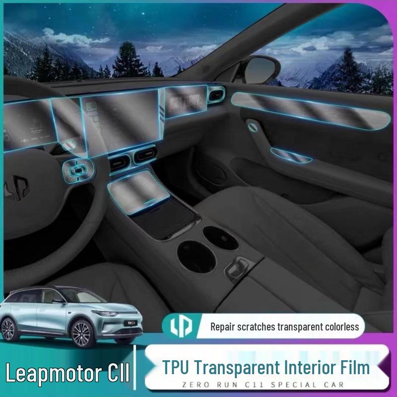 Leapmotor C11 Interior TPU Protective Dashboard & Gear Shift Film Kit