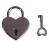 Cadenas Mini en Métal Vintage en Forme de Cœur pour Sac Valise Boîte à Bagages Serrure à Clé Avec Clé