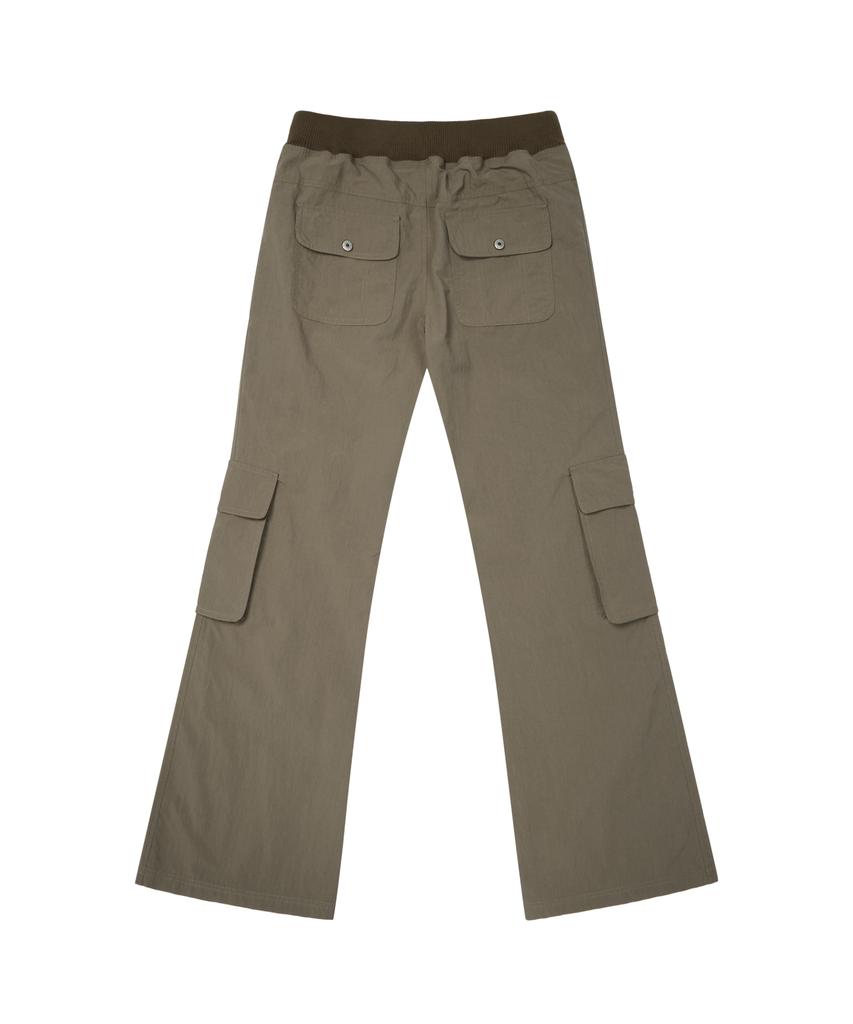 AAKAM Flare Cargo Pocket Pants (Khaki)