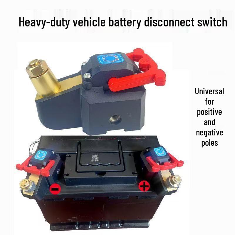 Universal Pure Copper Car Battery Disconnect Switch, 12V/24V for Positive/Negative Terminals - Ideal for Cars and Trucks.
