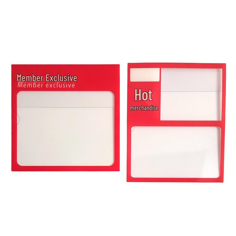 Transparent PVC Shelf Label Sleeve for Pharmacy and Baby Store Price Tags