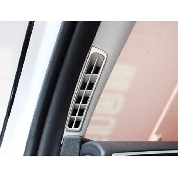 For Hyundai Tucson 2022-2024 Silver Steel A Pillar Vent Air Outlet Frame Trim