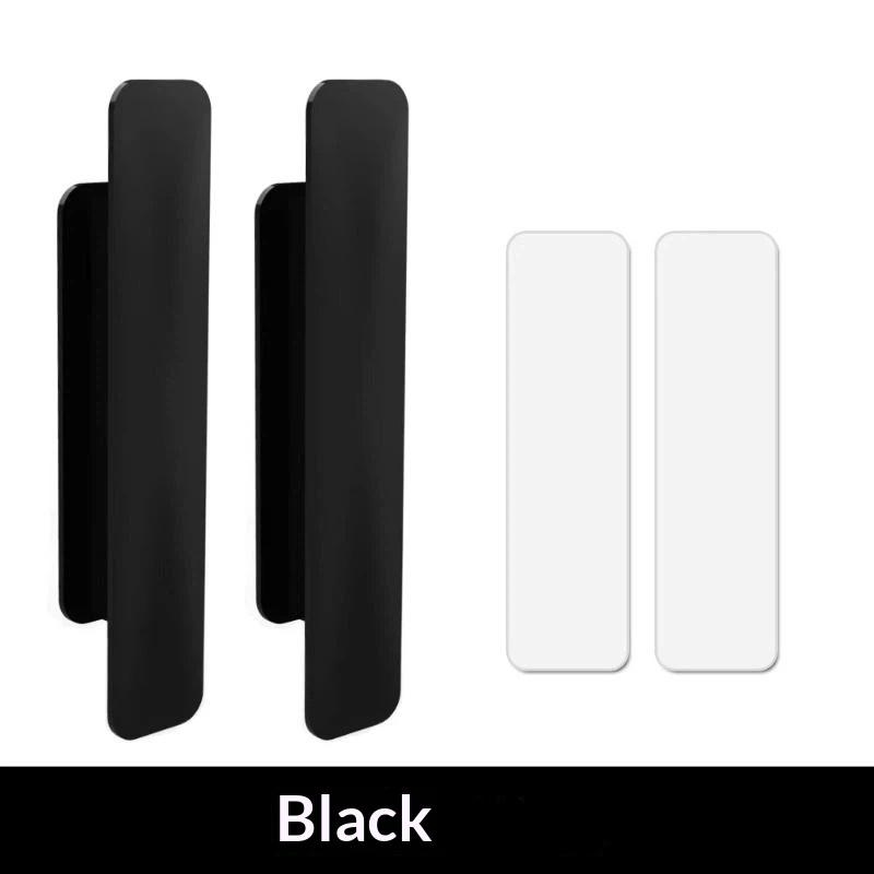No Drill Self-adhesive Furniture Handles 2pcs Non-punching Drawer Pulls for Rental Home Cabinet Window Balcony Door
