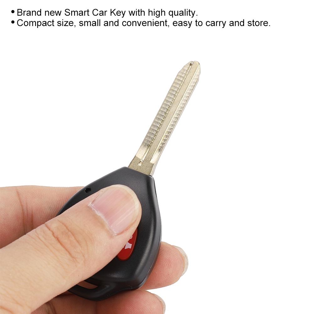 Replacement Smart Car Key Fob Remote for 2007-2013 with 3 Buttons Black Case MOZB41TG 4D-67