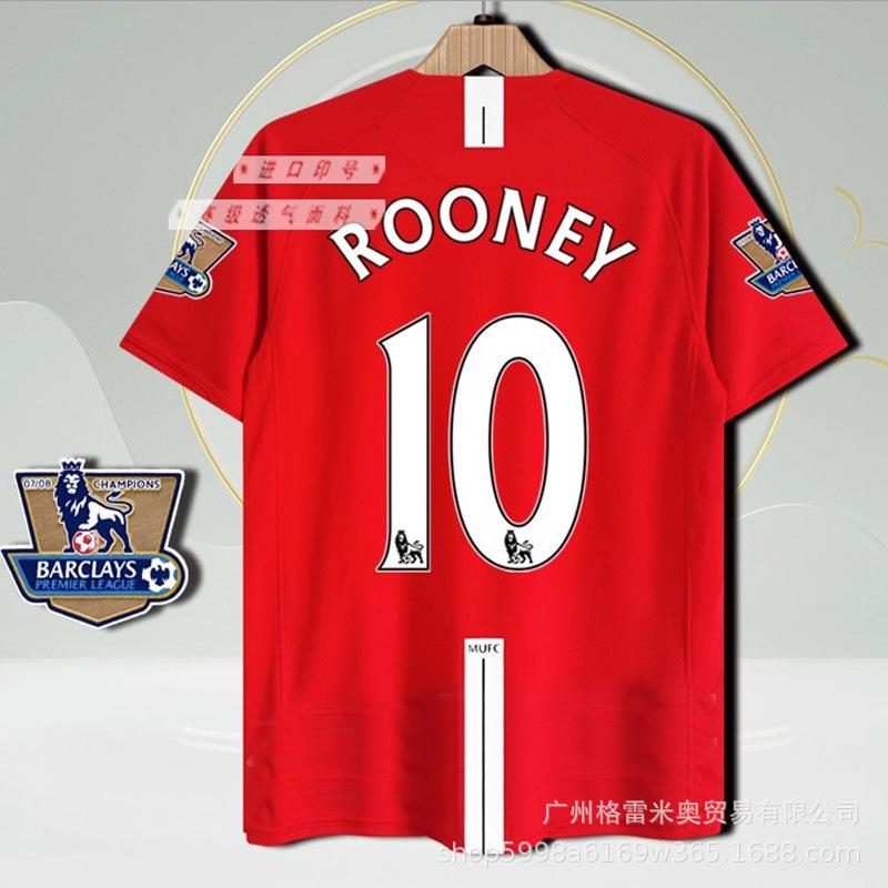Premier League Giants Club Red Devils Retro Jersey Superstar Collection Best Lineup Owen Rooney Football Jersey