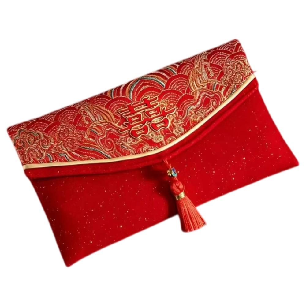 Chinese Style New Year Red Envelope Traditional Red Packet Hongbao Lucky Money Bag Party Gifts