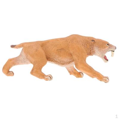 Plastic Wildlife Jungle Saber-toothed Action Figure Toys Playset, Eduactional