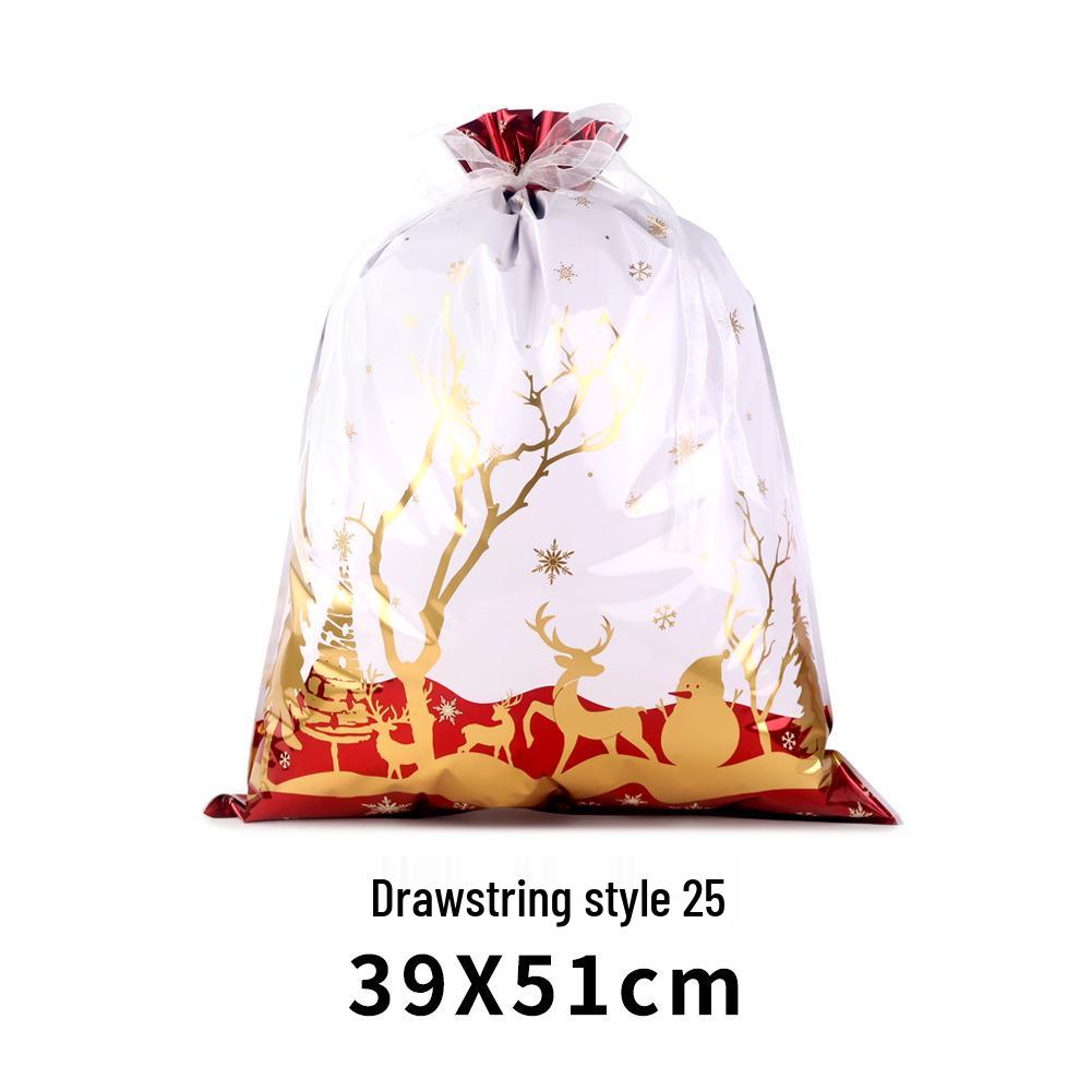 Exclusive Christmas Drawstring Gift Pouch - Festival Candy Bag in Stock