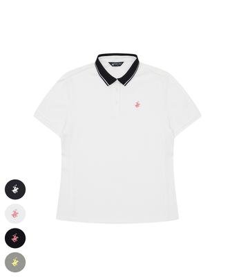 BHPOLOCLUB Women'S Classic Color Block Polo Shirt 4 Colors Ts492