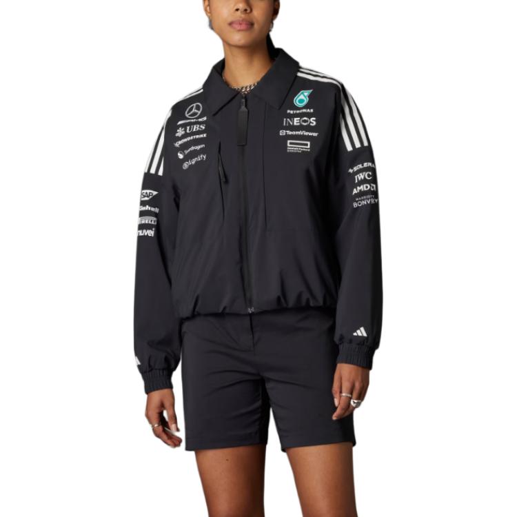 adidas Giacca X MERCEDES AMG PETRONAS F1 TEAM Donna Nero/Bianco JX0751