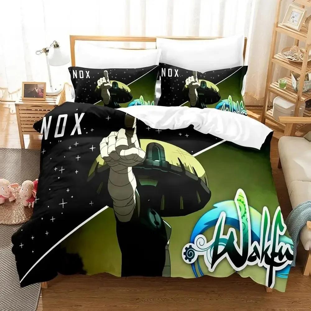 

New Wakfu Bedding Set Single Twin Full Queen King Size Bed Set Adult Boys Bedroom Duvet cover Sets Wakfu 3D Print bed sheet set 70x133cm 2pcs
