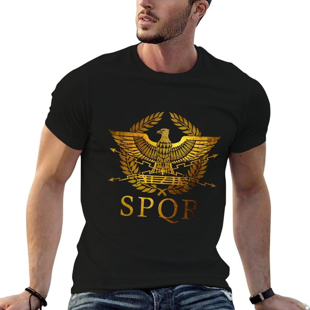 SPQR Sentus Populusque Rmnus TShirt Breathable Workout Short Sleeve Top