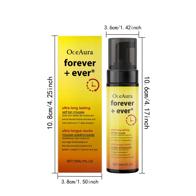 Oceaura Tanning Mousse Mild Long-Lasting Shine Body Skin Summer Sunless Tanning Mousse Body Care