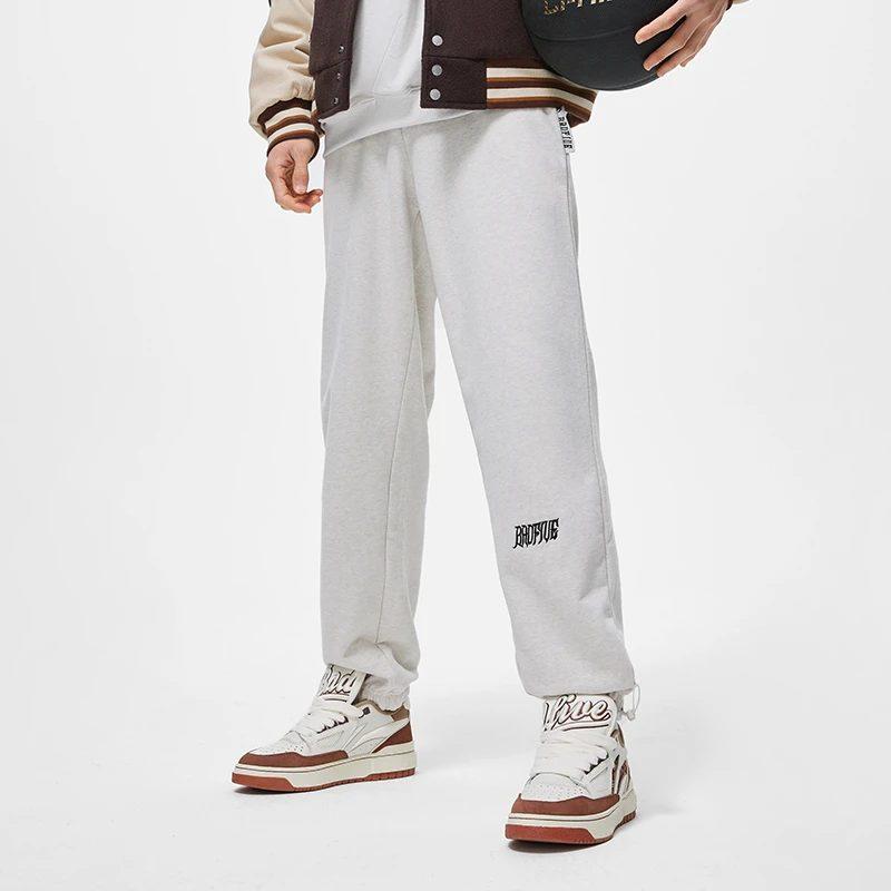 Li Ning Knitted Sweatpants Men's Gray AKLT073-5