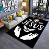 Christian Symbol Carpet Design Suitable As a Non-slip Mat for the Living Room or Bedroom Sofa