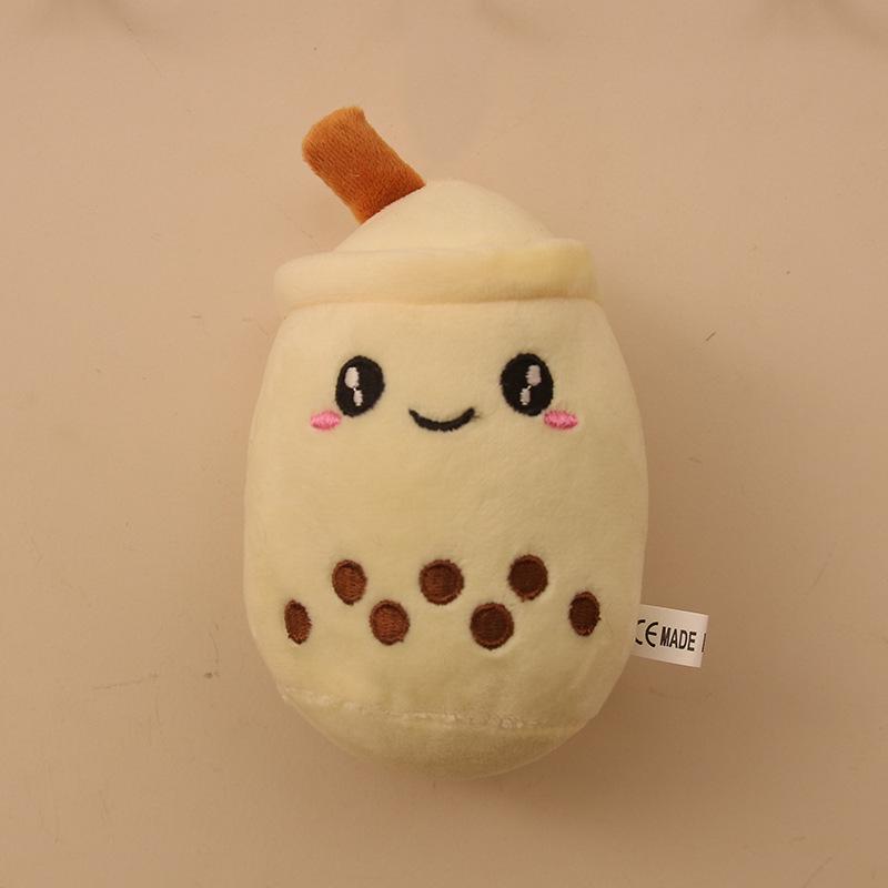 Cute plush milk tea cup pendant plush toy doll bag pendant doll keychain pendant