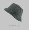 Hong Kong Style Retro Distressed Washed Denim Fisherman Hat - Spring/Summer Fashion, Breathable Bucket Hat for Couples.