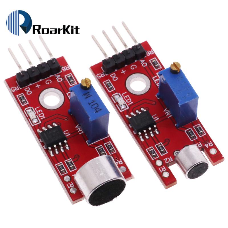 5/10PCS Microphone Voice Sound Sensor Detection Module For Arduino AVR PIC Analog Digital Output Sensors KY-038 KY-037