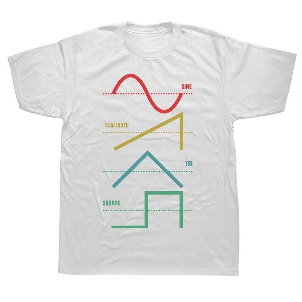 Electronic Musician Synthesizer Drum Machine Dj Vintage T Shirt Cotton Tshirt Fashion Japanese Analog Retro T-shirt Streetwear
