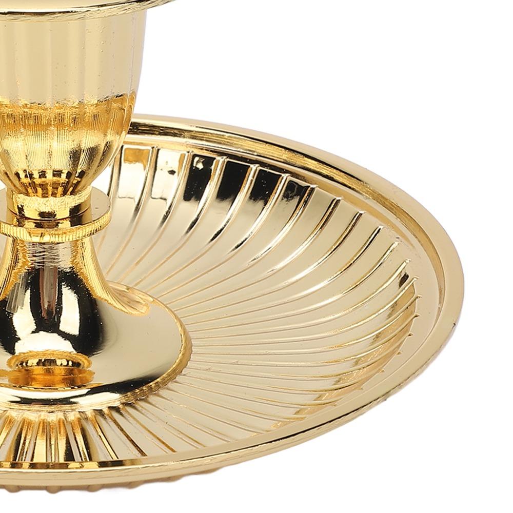 Handheld Taper Candle Holder Round Bottom Brass Candlestick Holder  Christmas Decor