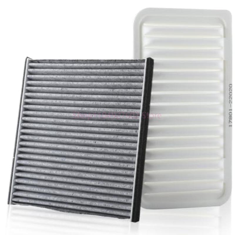 Car Parts Engine Cabin Air Filter 17801-22020 88568-02020 Combo For Toyota Corolla Matrix E130 2003 2004 2005 2006 2007 2008