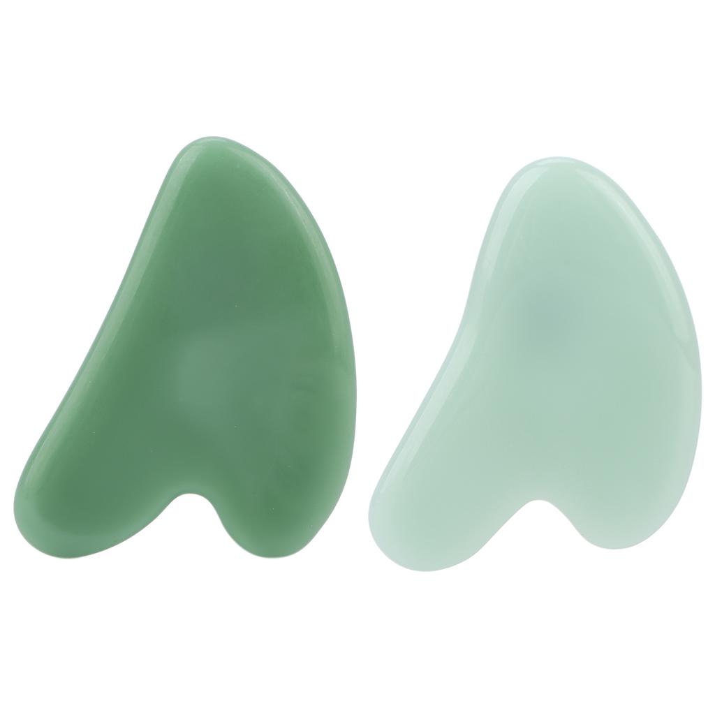  Sha Facial Tool Natural Jade Stone Guasha Massage Board for Face Relieve Tensions