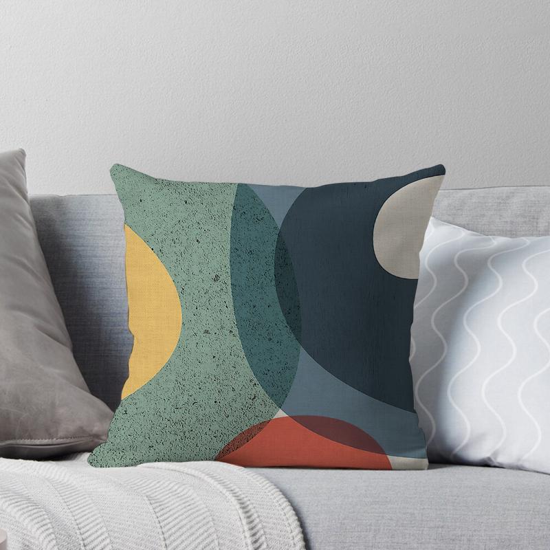 Haus Dekorativ Zuhause Kissenbezug für Sofa Kissenbezug 45*45 Nordisch 40*40cm 40x40cm 50x50 Wohnzimmer abstrakt 60x60 grau Boho