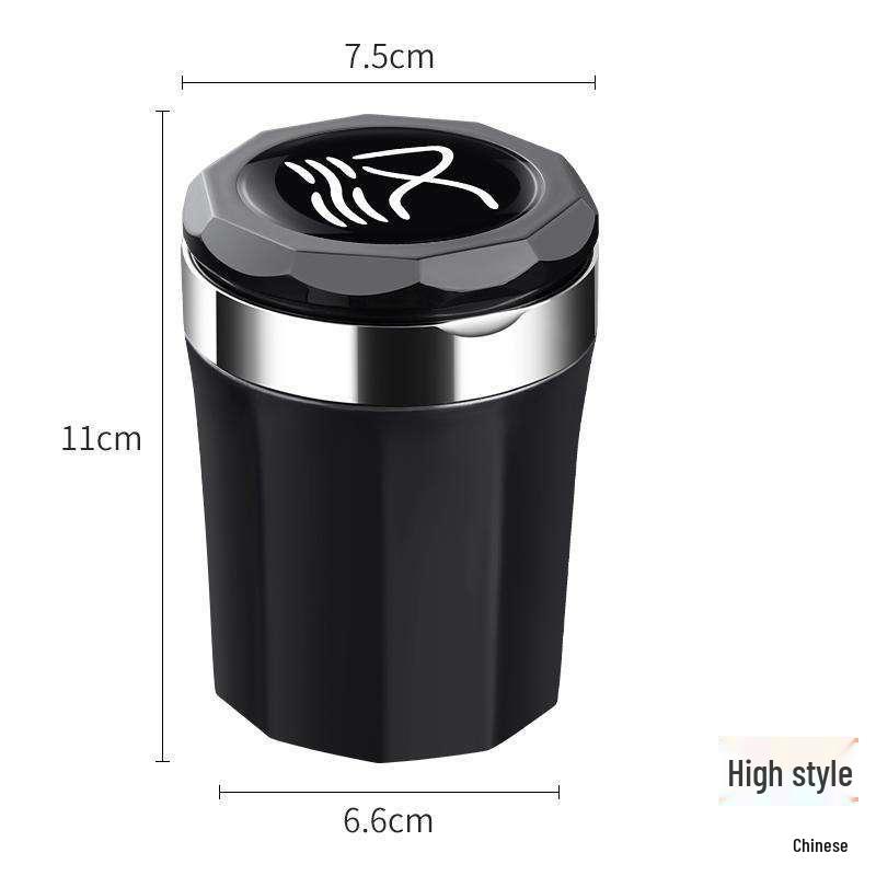 BYD Han DM-i 2025 Car Ashtray with Lid and Light, Flame Retardant, for Han L and Song L Interior Modification