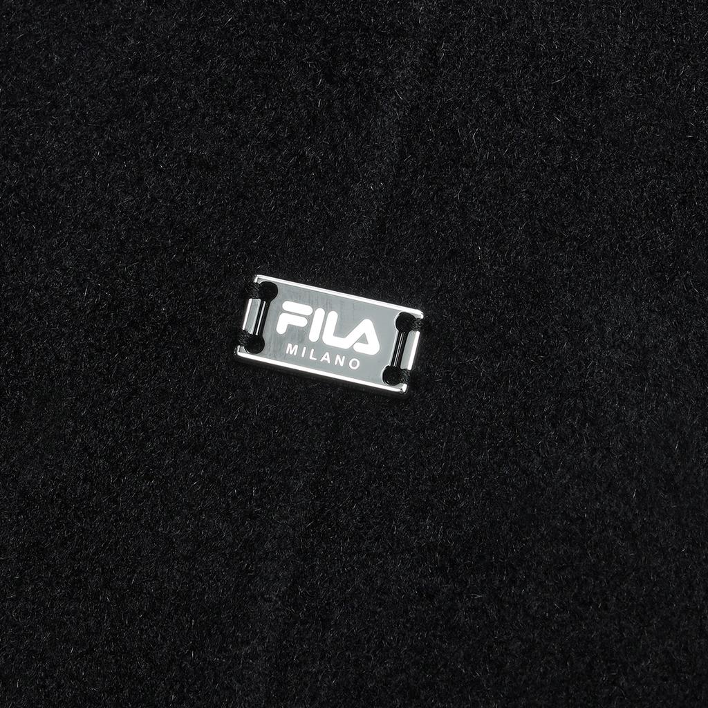 Fila Milano Series Fashion Casual Loose Long Coat Women Coats Black F11W515701F-BK