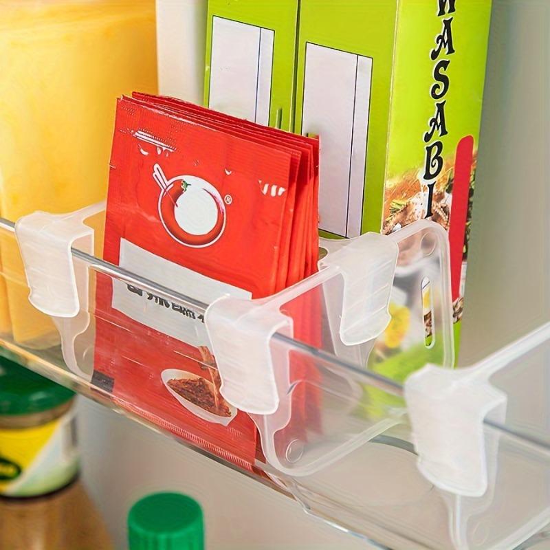 5/10pcs Adjustable Refrigerator Dividers - Multifunctional Clip-On Storage Organizers for Fridge Organization, Shelf Dividers