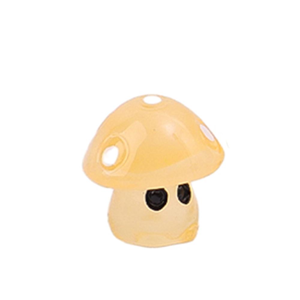 Luminous Mushroom Elf Car Ornaments Car Dashboard Decoration Resin Pendant Miniatures Mushrooms Fairy Garden DIY Accessories