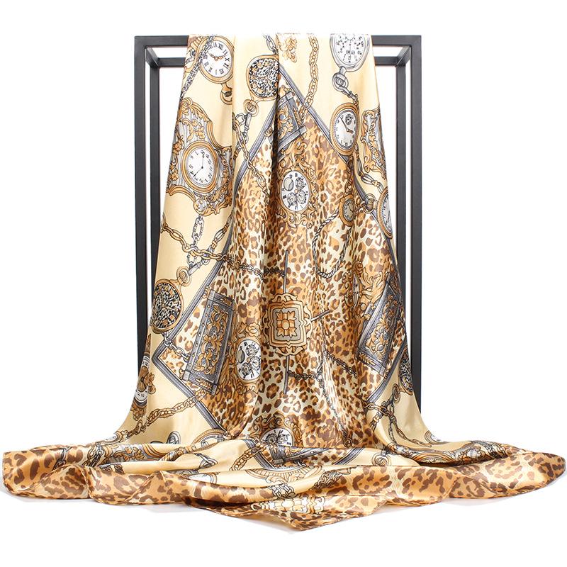 Vysoce kvalitní luxusní hedvábné šátky čelenka Šály Šála na krk pro ženy Řetízek Hedvábný šátek Dámská ozdobná šála