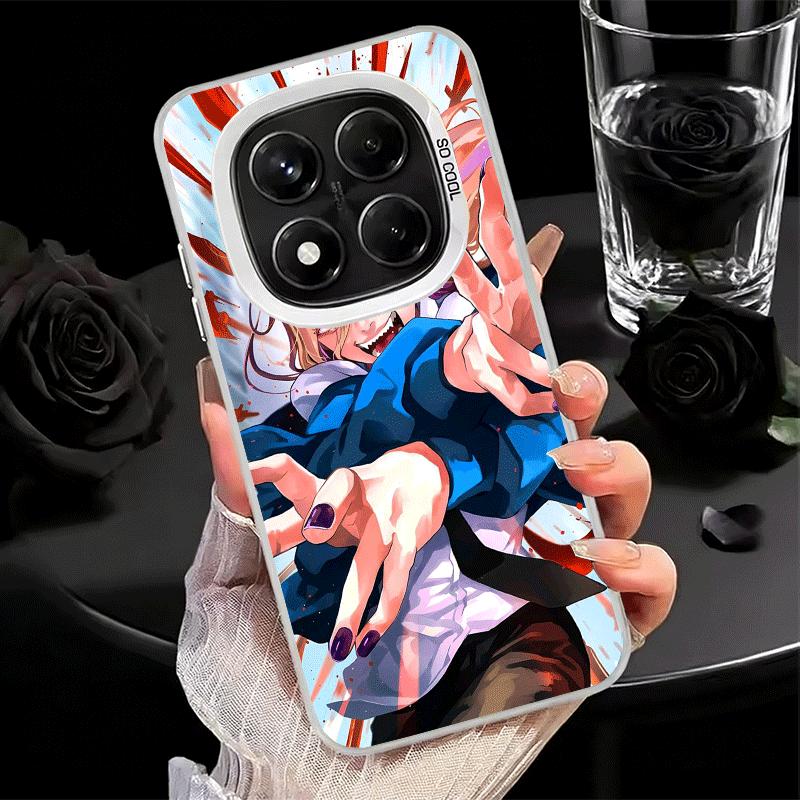 Anime Character Power CSM Soft Phone Case for Xiaomi Redmi Note 13 14 15 Pro Plus 12S 12 11S 11 11T 10S 10 Shockproof Cover Back