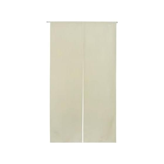 Stylish Blindfold Curtain, Japanese Style Noren, Plain Color Choose Linen Style Kitchen Long Curtain (Beige, Width 85cm x Length 150cm)