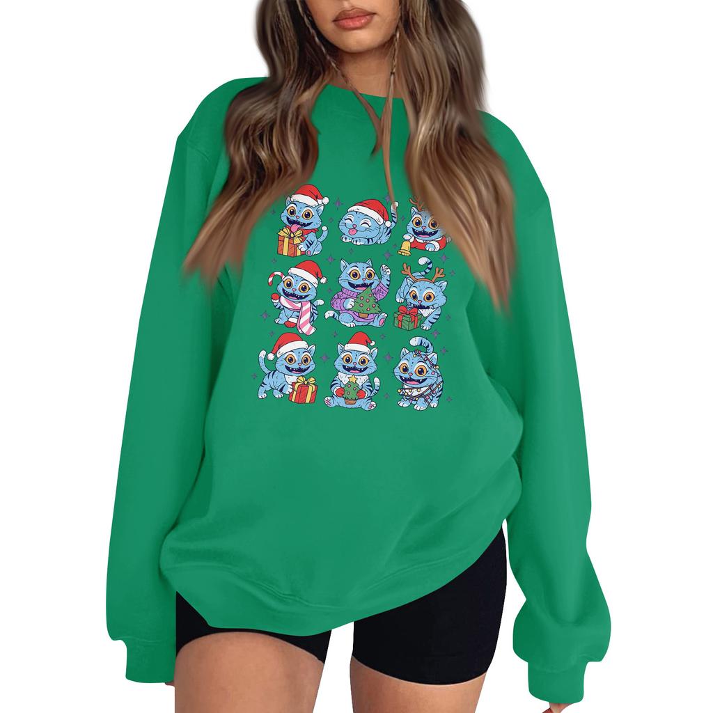 Women's Fashion Long-Sleeve Pullover Sweatshirt With Fun Movie-Themed Print