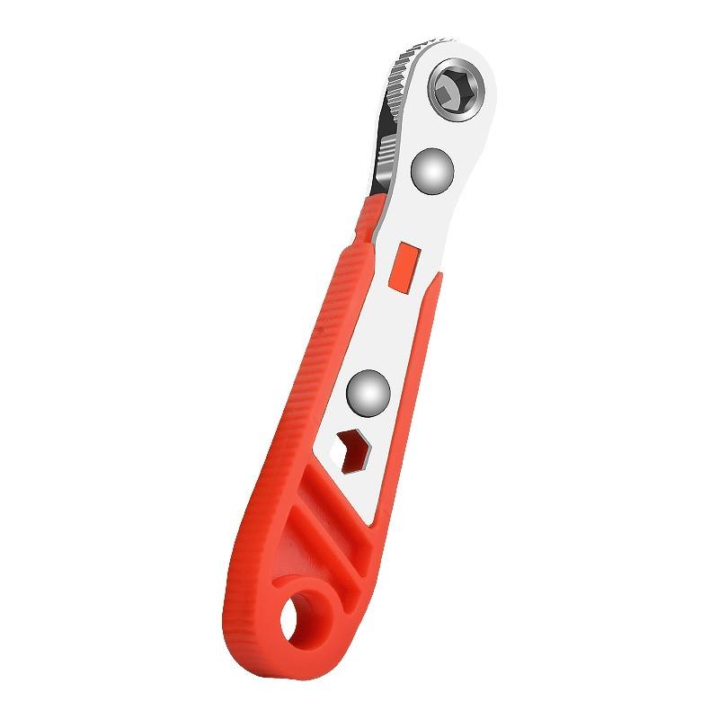 Mini Ratchet Wrench Screwdriver 1/4" Hex Adjustable Quick Release Socket Handle Hand Tool For Car Repair In Tight Spaces 1Pc