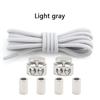 1Pair Lock Shoe laces Without ties Metal Buckle Laces Round Elastic Laces Sneakers Kids Adult No Tie Shoelaces Shoes Accessories